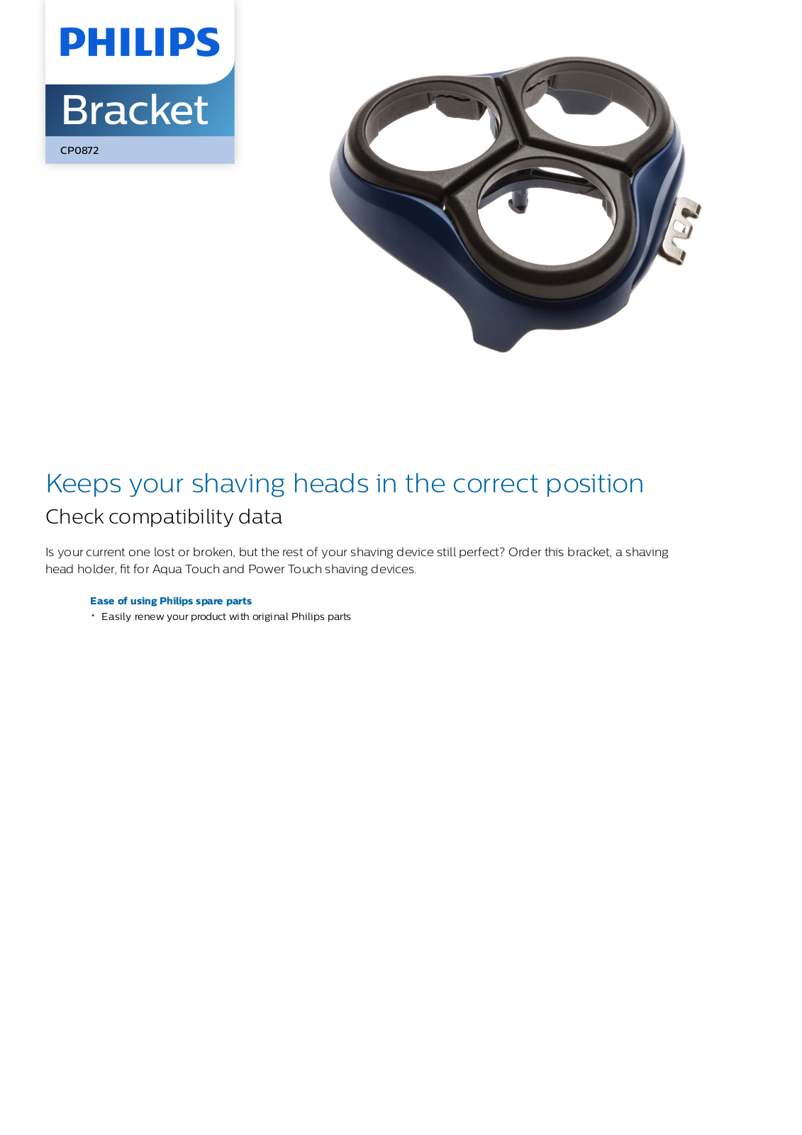 Philips CP0872/01 leaflet - ManualMachine.com