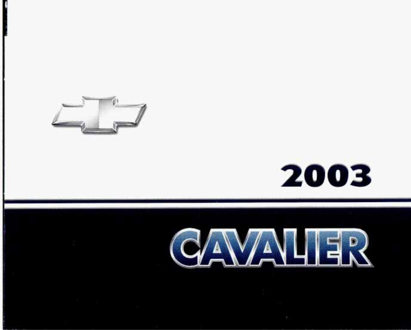 Chevrolet Cavalier 2003 Owner's Manual