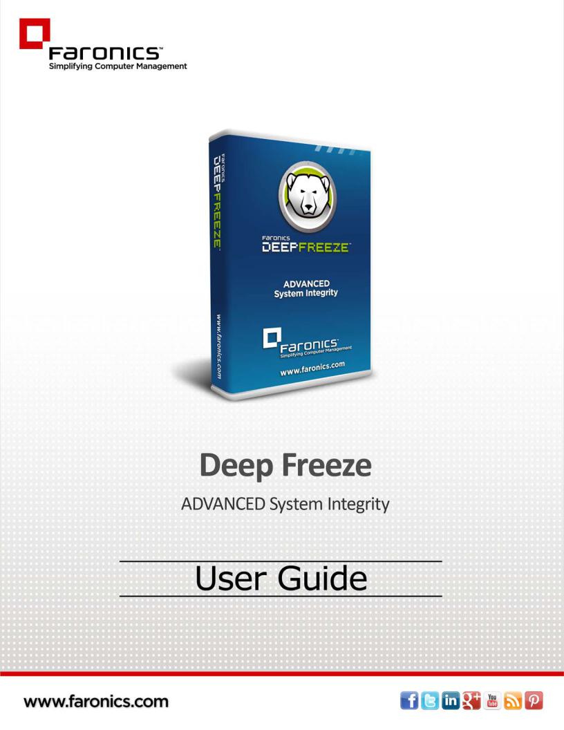 Faronics Deep Freeze Enterprise User Manual