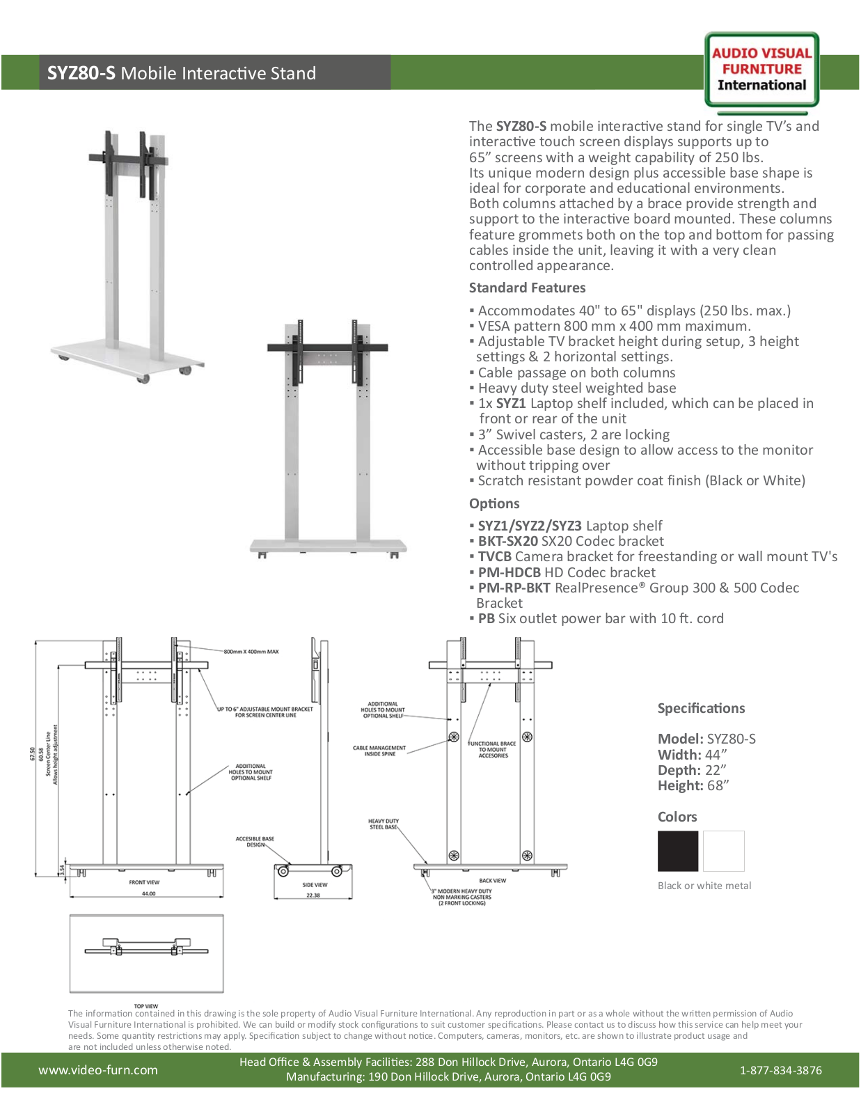 AVFI AVFY1031 Specifications - ManualMachine.com