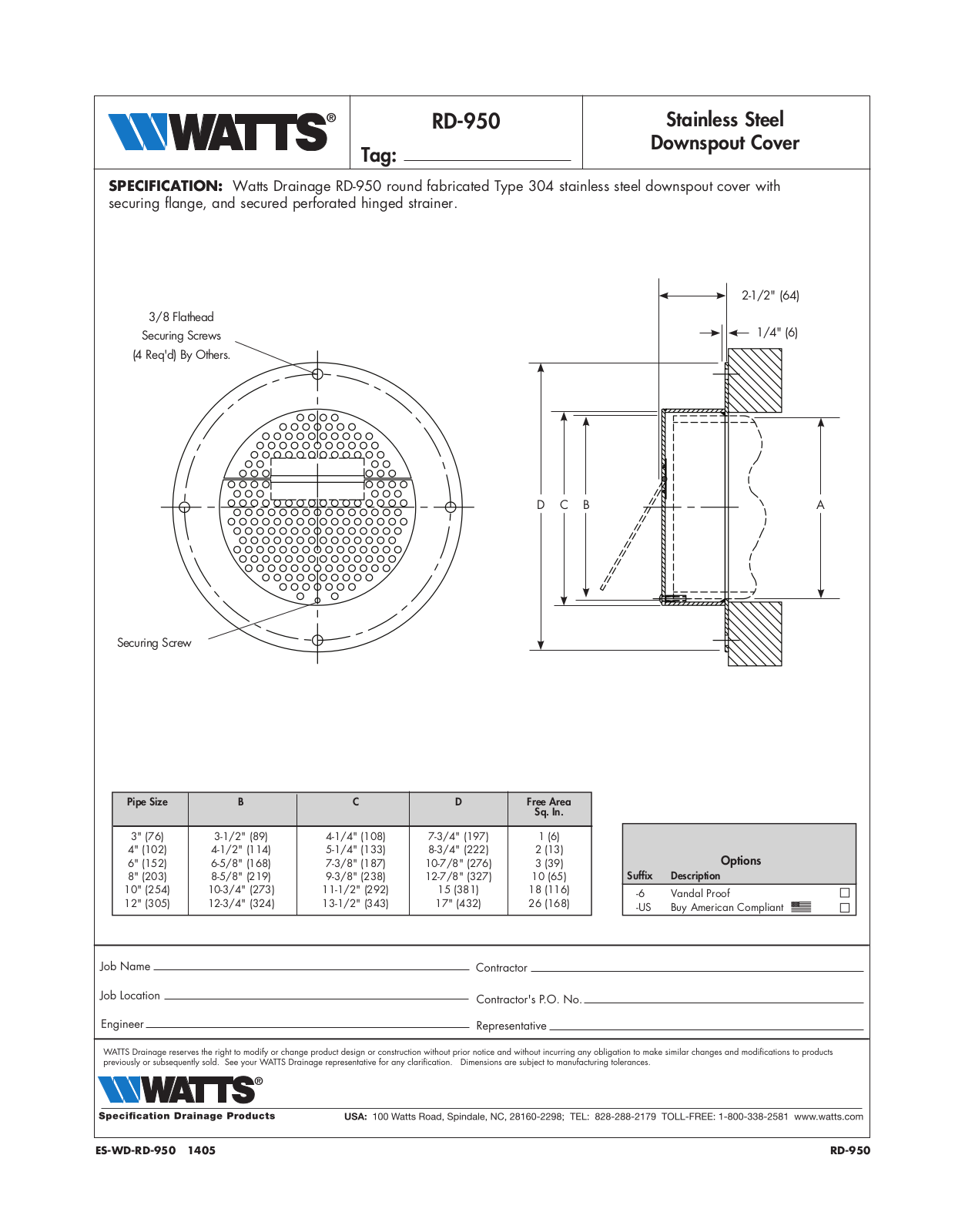Watts RD-950 User Manual - ManualMachine.com