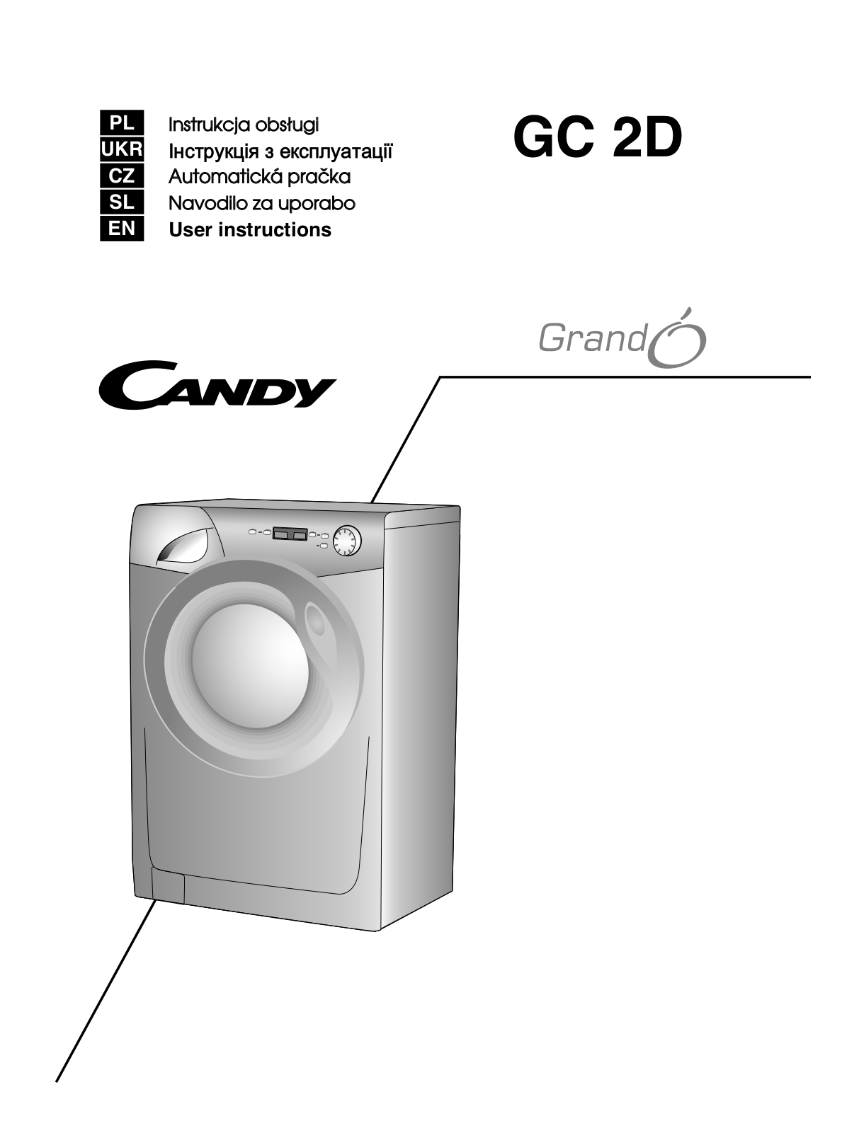 Candy GC 1072 D1 Operating Instructions