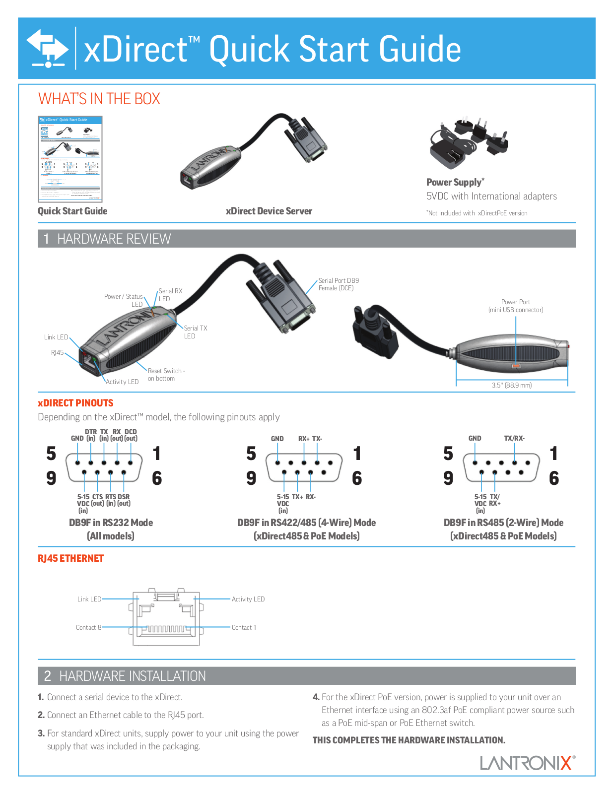 Lantronix Xdirect User Manual