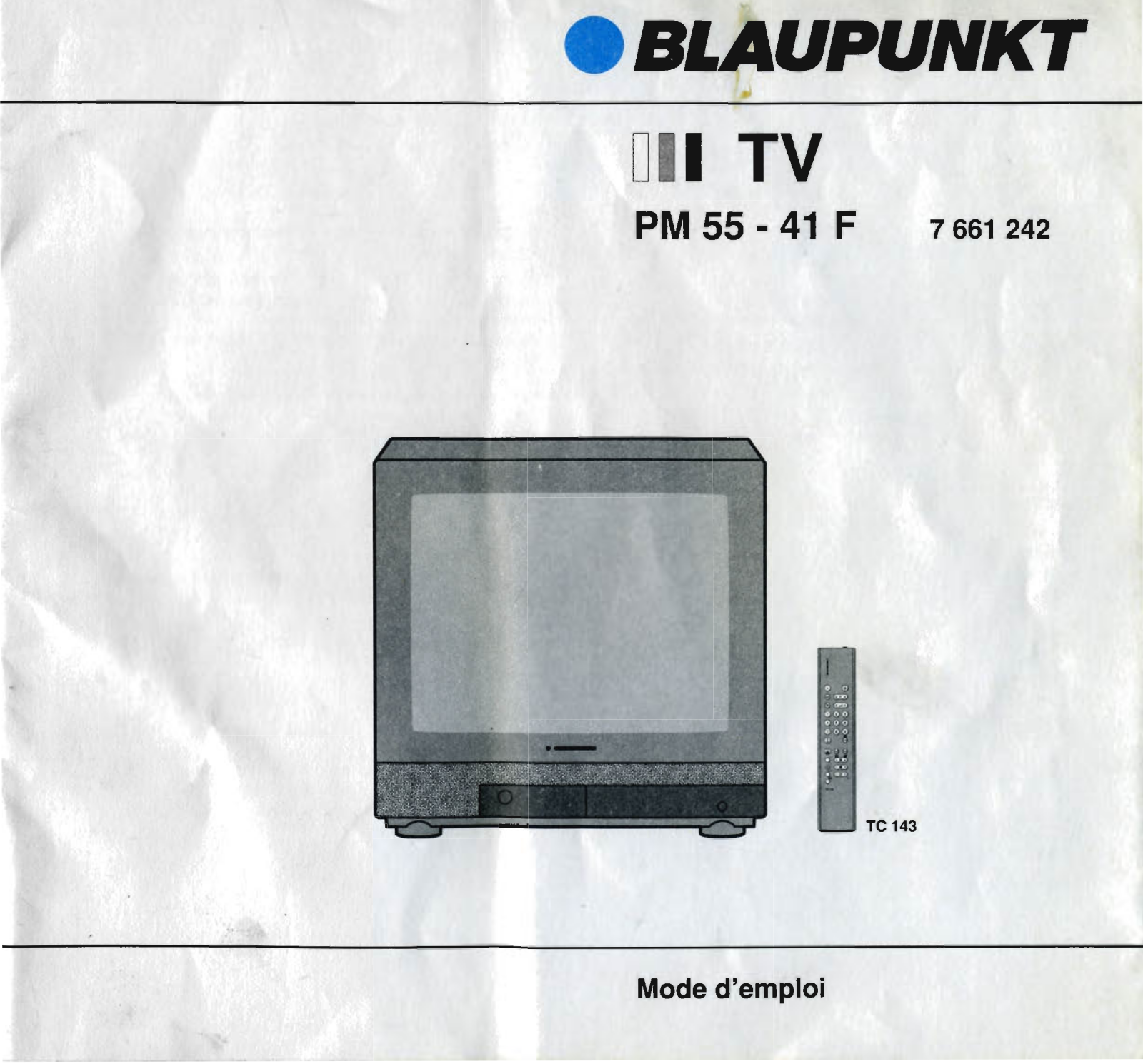 BLAUPUNKT PM 55-41 F, TC 143 User Manual