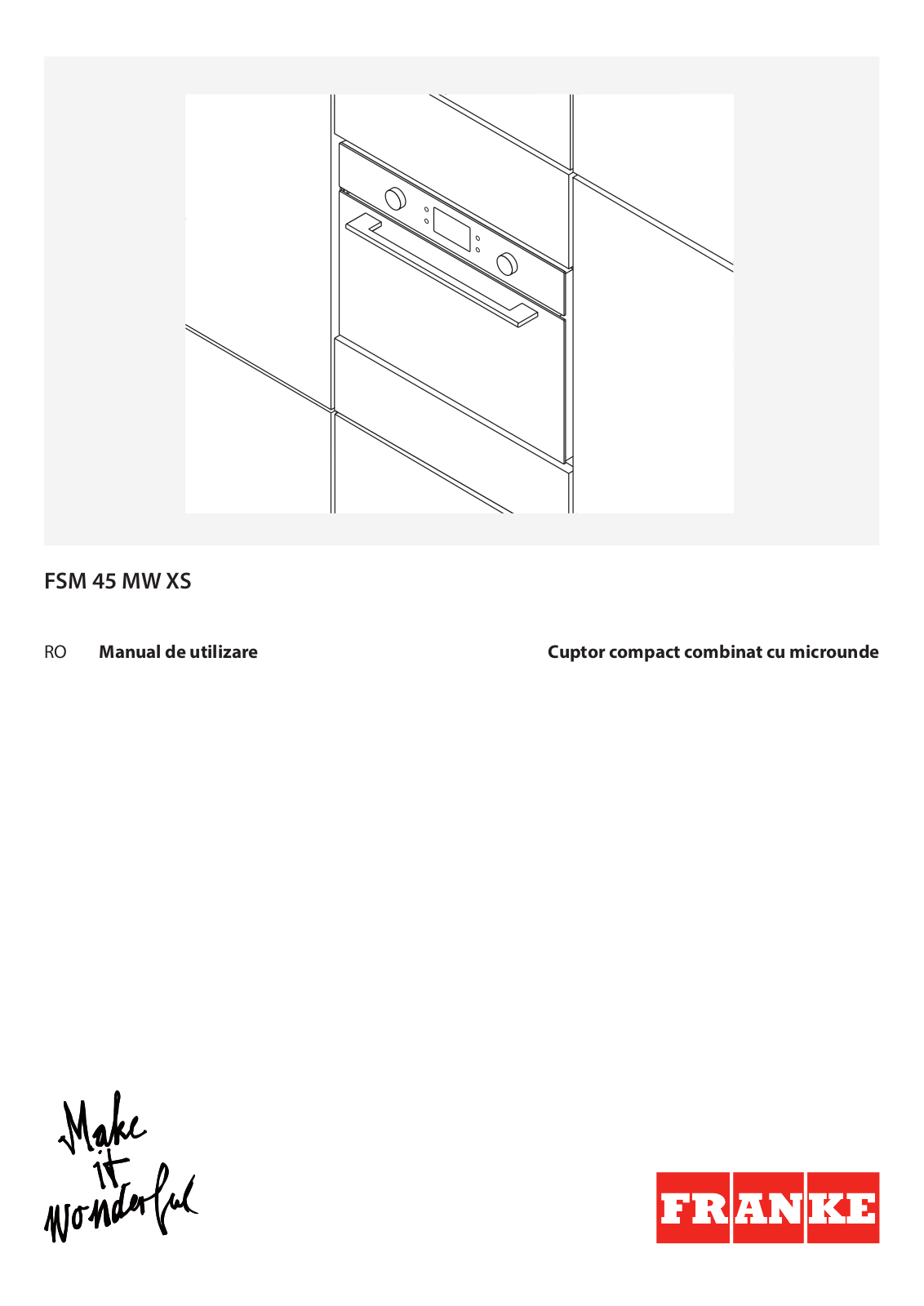 FRANKE FSM 45 MW XS Daily Reference Guide