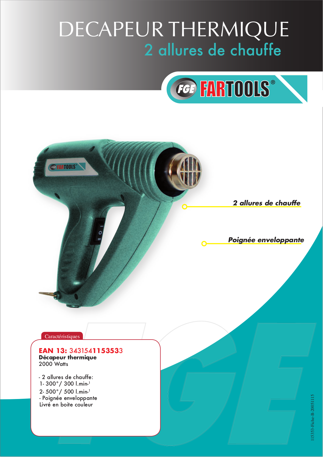 FARTOOLS HGGW 1500C User Manual