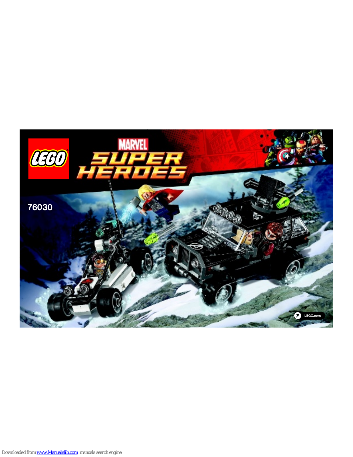 LEGO Marvel Super heroes 76030, CREATOR 31033 Assembly Manual