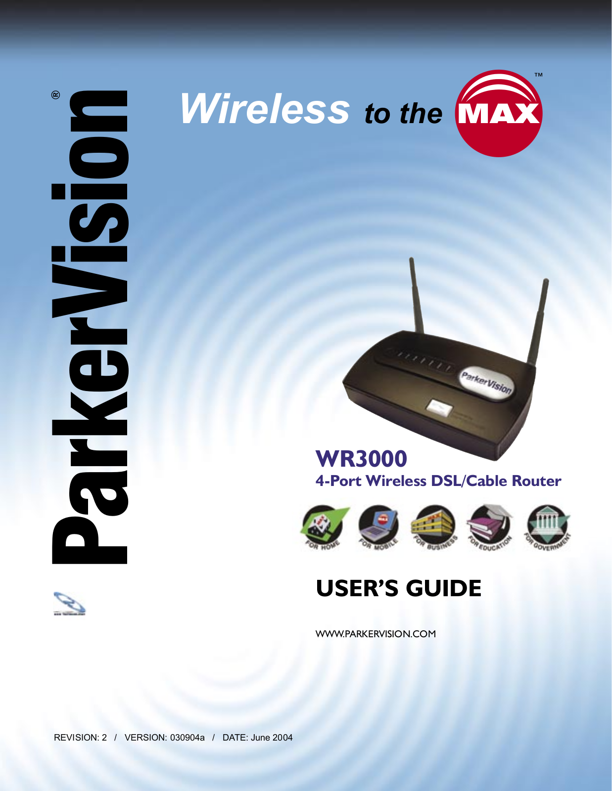 ParkerVision WR3000 User Manual