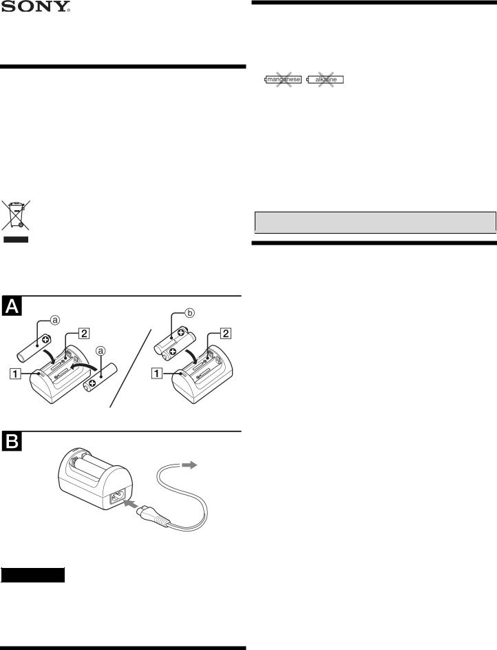Sony BC-TR3 User Manual