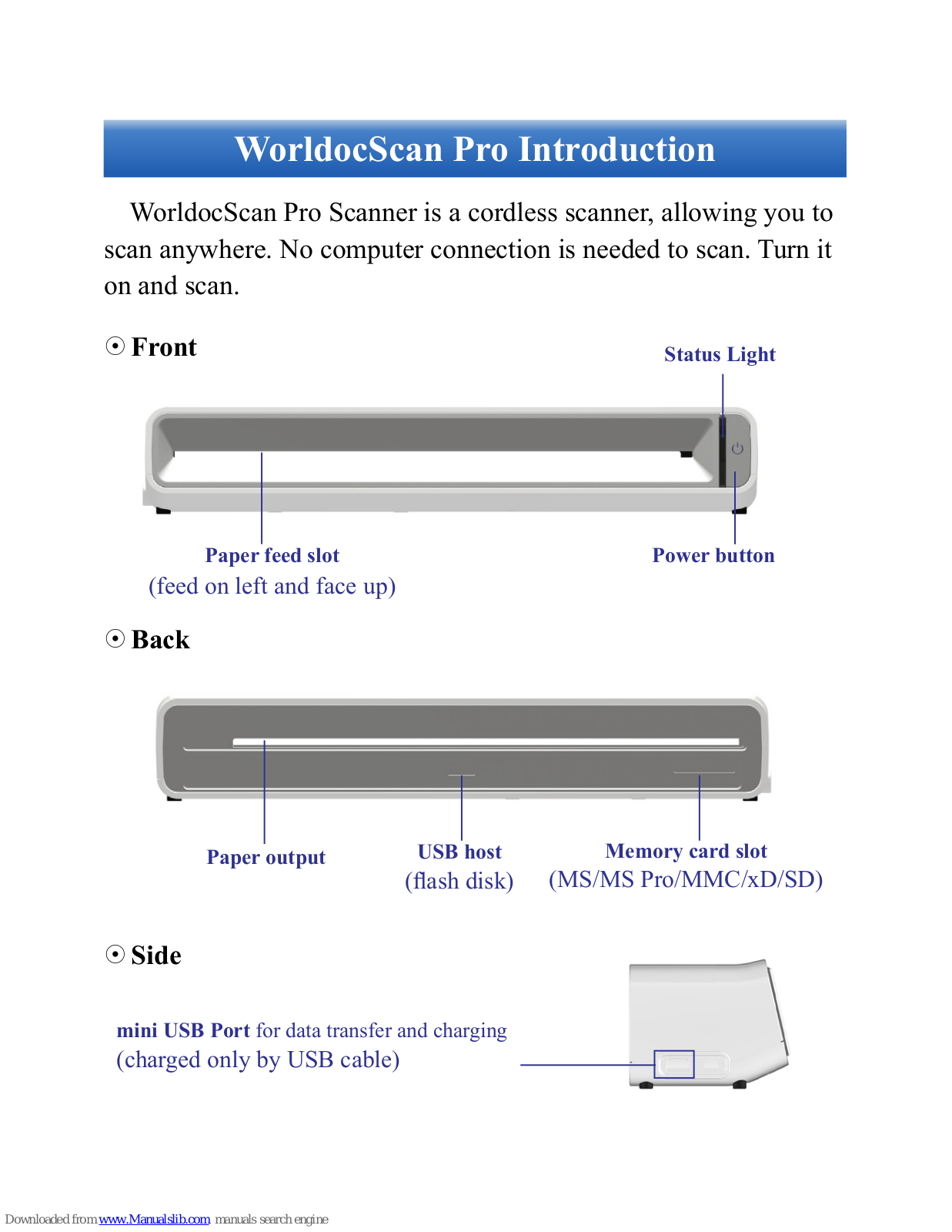 Penpower WorldocScan Pro User Manual