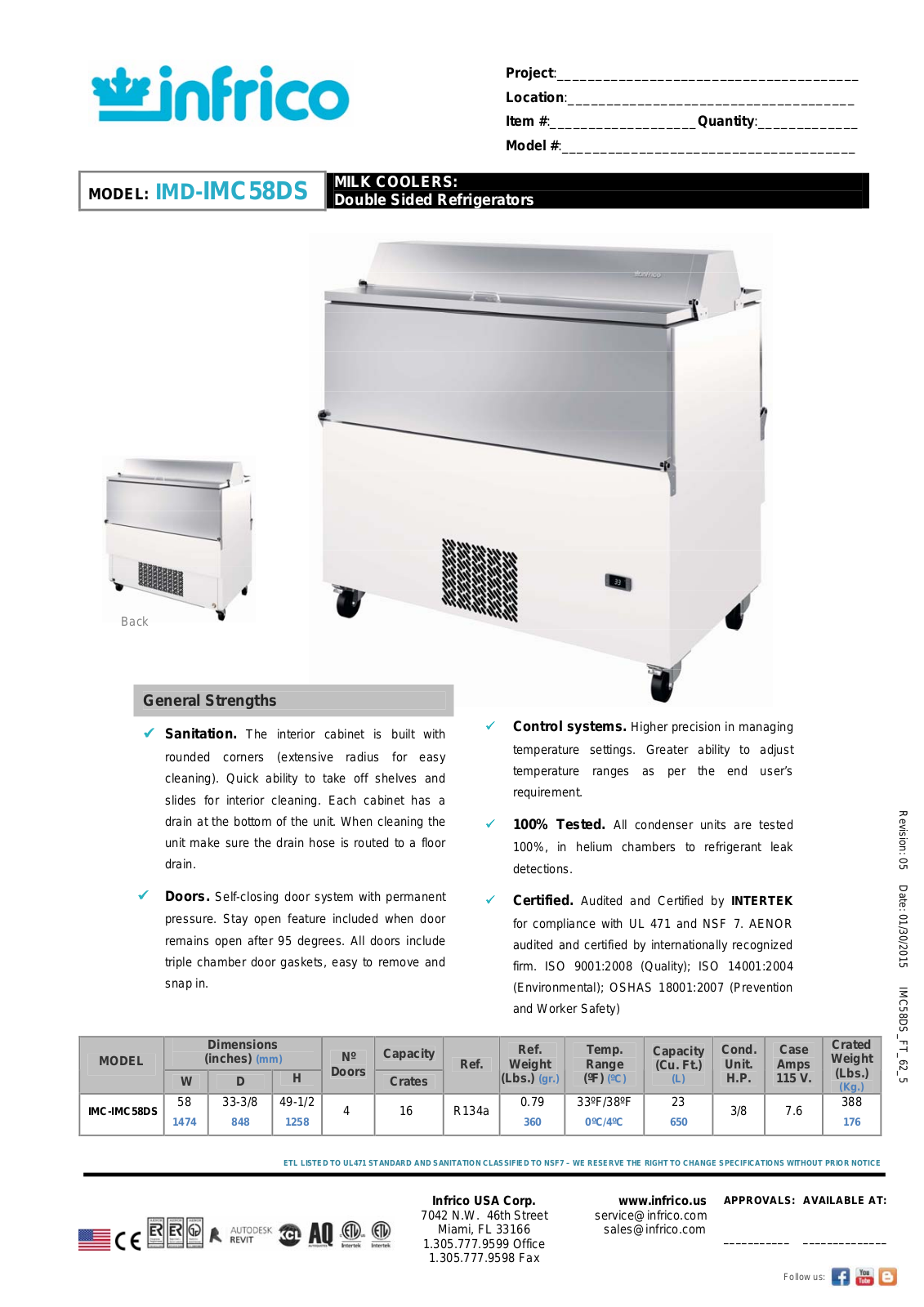 Infrico IMD-IMC58DS User Manual