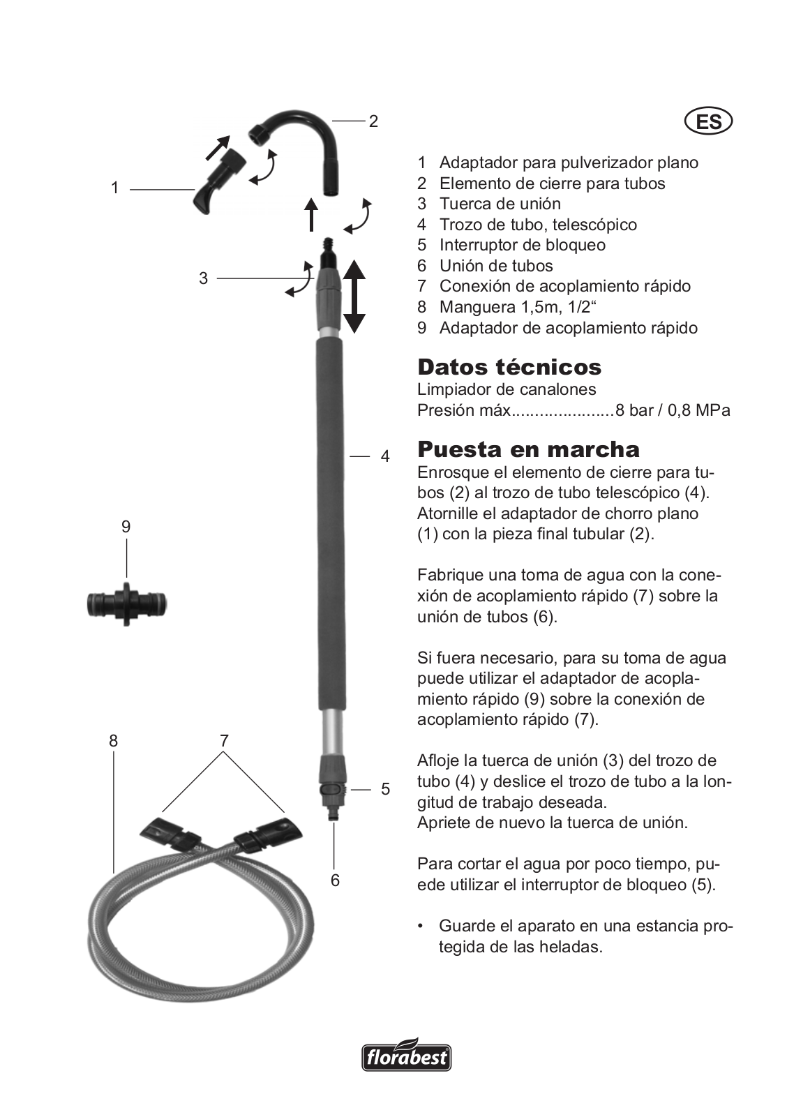 Florabest Roof Gutter Cleaner User Manual