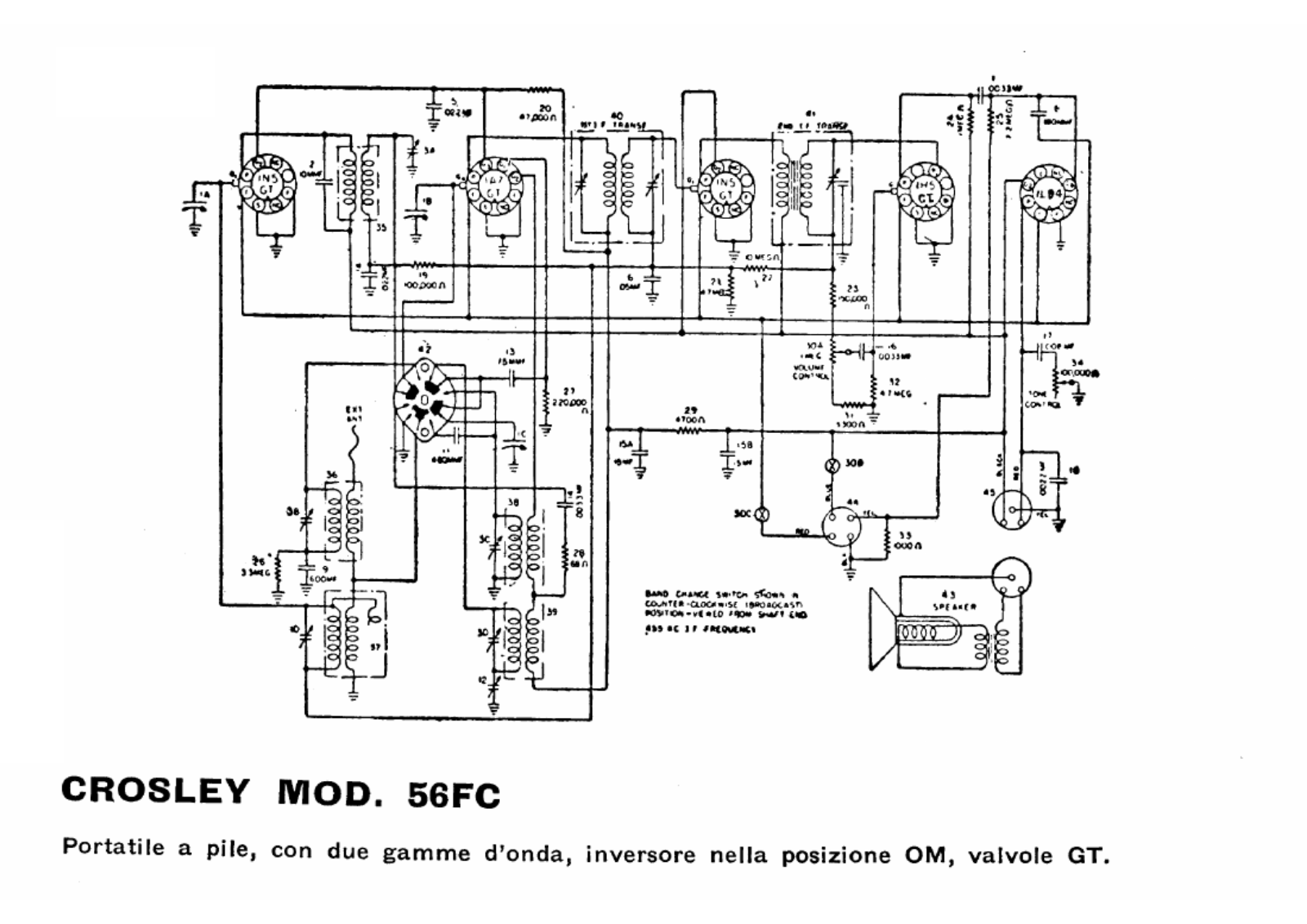 Siare Crosley 56fc schematic