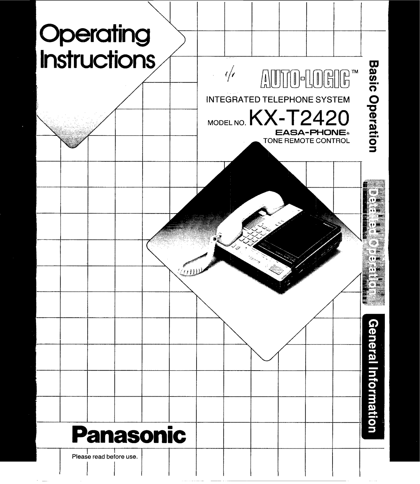 Panasonic kx-t2420 Operation Manual