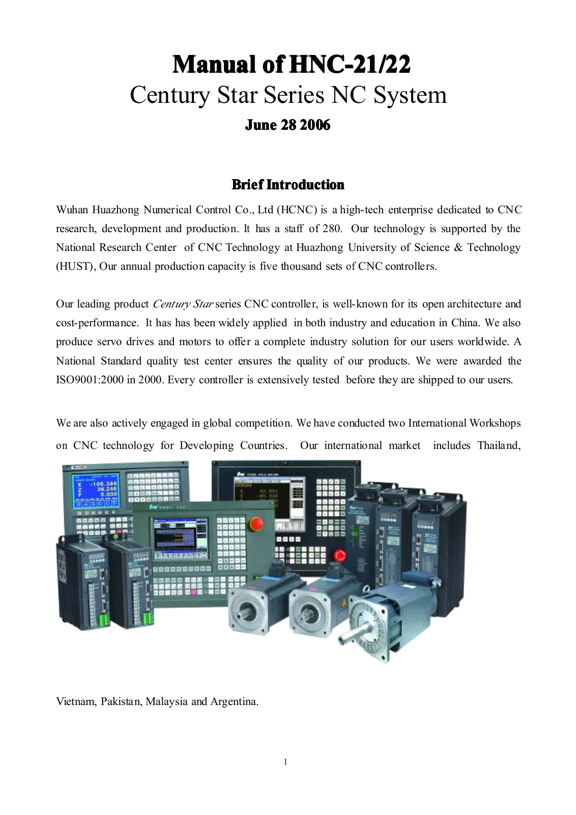 hnc HNC-21, HNC-22 User Manual