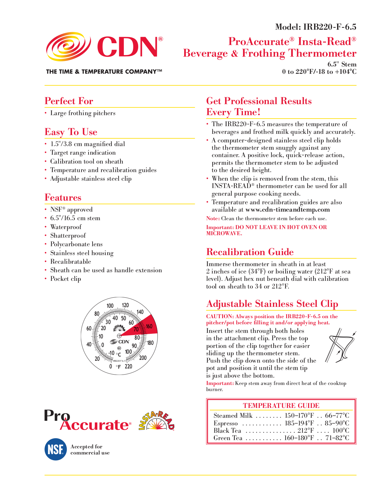 CDN IRB220-F User Manual