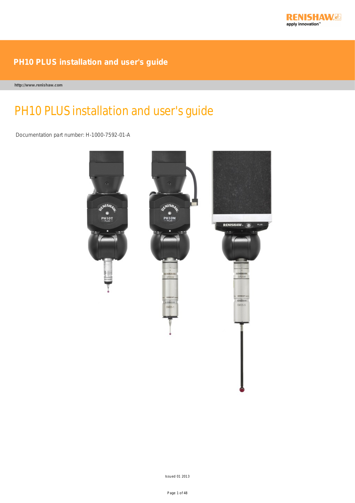 renishaw PH10 PLUS Users Guide