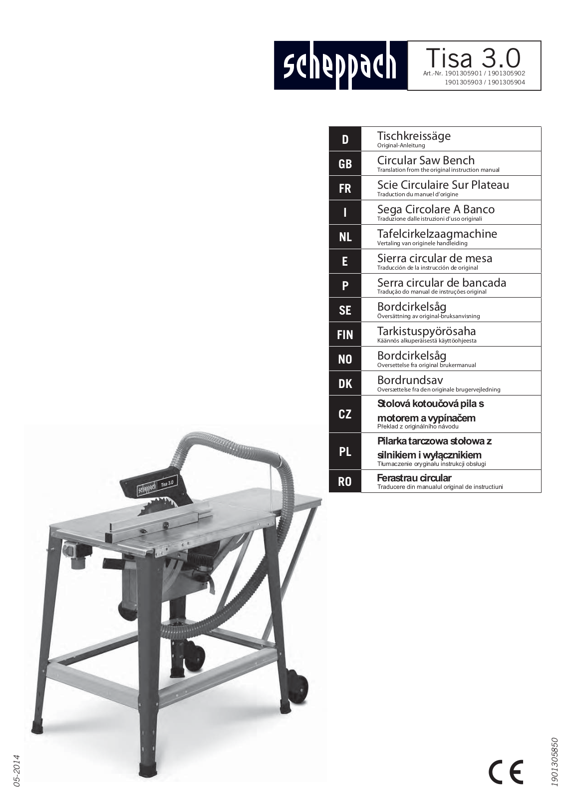 Scheppach Tisa 3.0 Instruction Manual