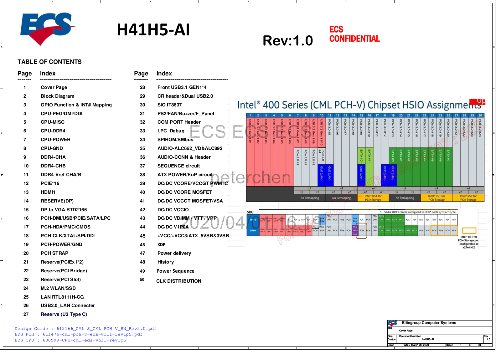 ECS H41H5-AI Schematics