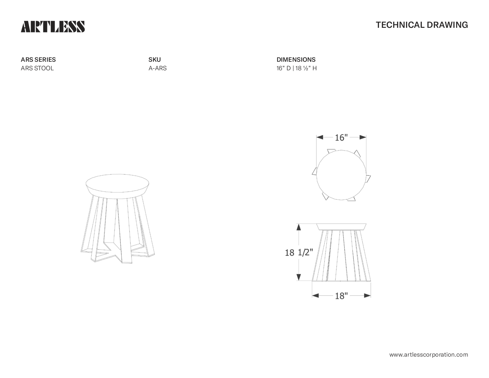 ARTLESS LYS1307 Dimentions - ManualMachine.com