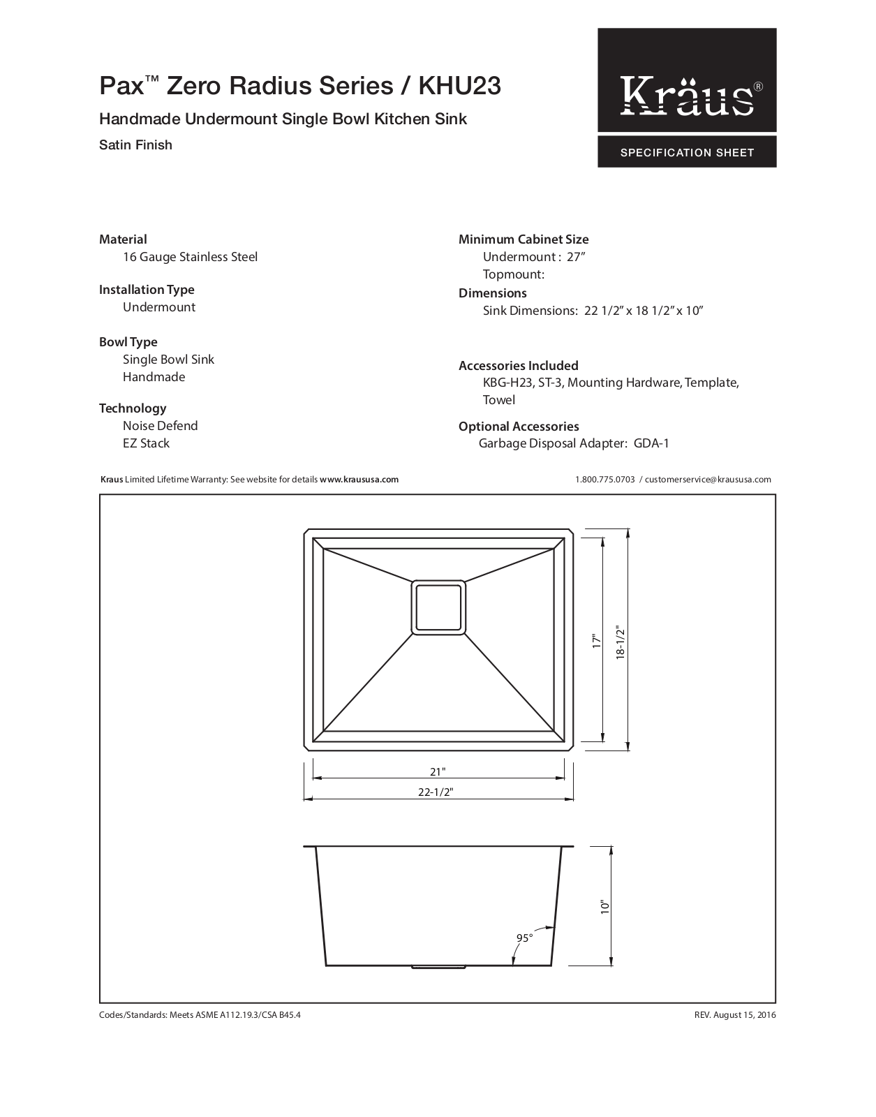 Kraus KUS3020 Specifications - ManualMachine.com