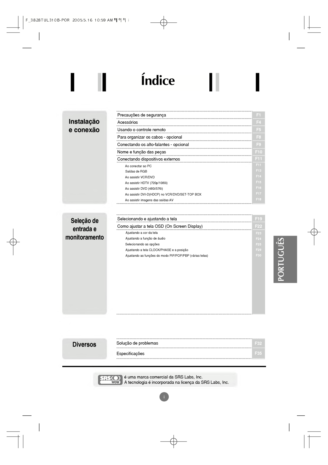 Lg M3700C, M3200C user Manual