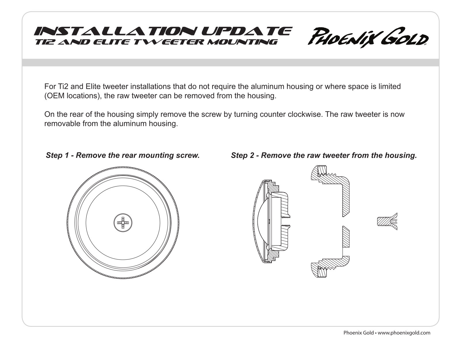 Phoenix Gold T12 User Manual