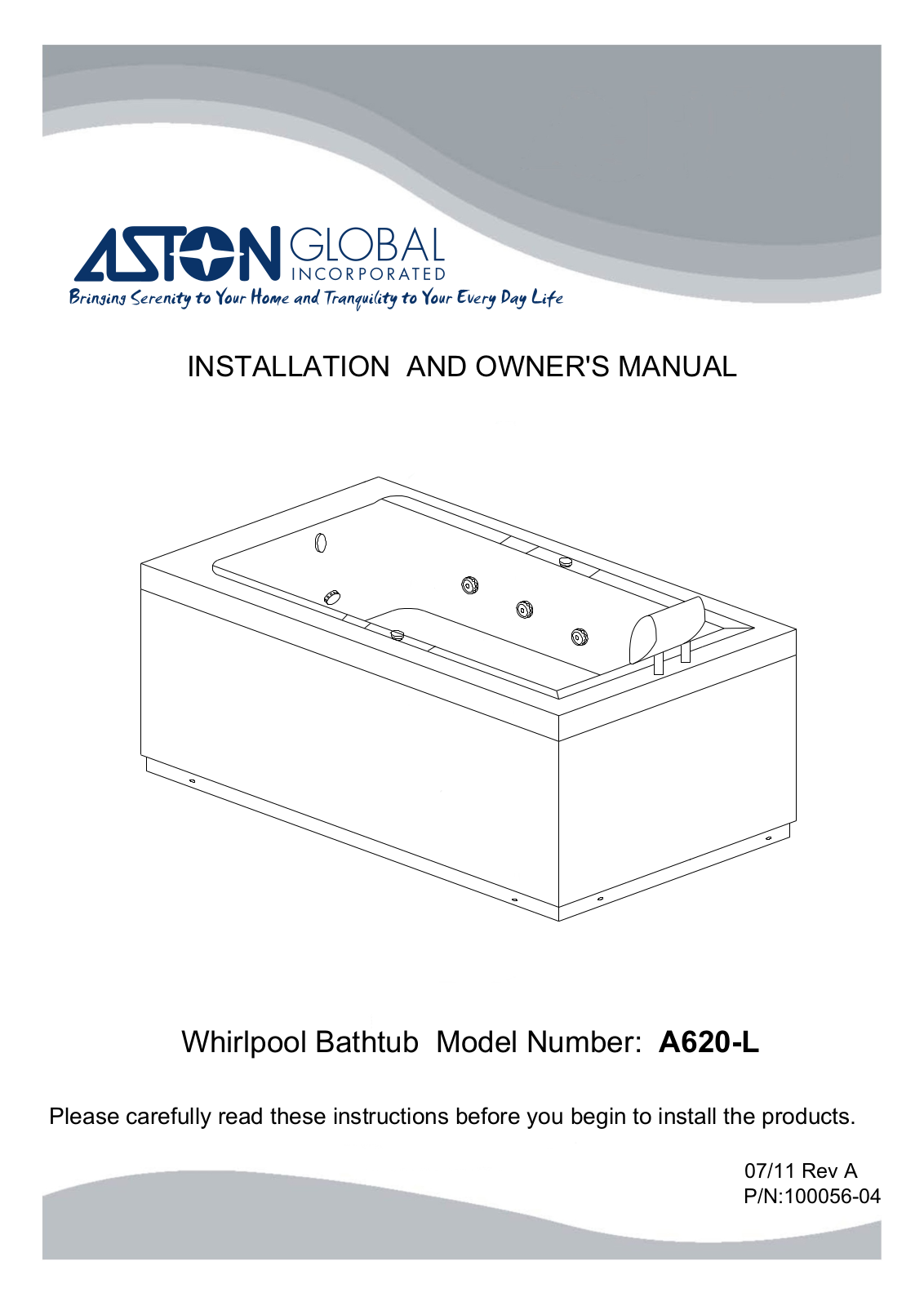 Aston Global MT620L Manual