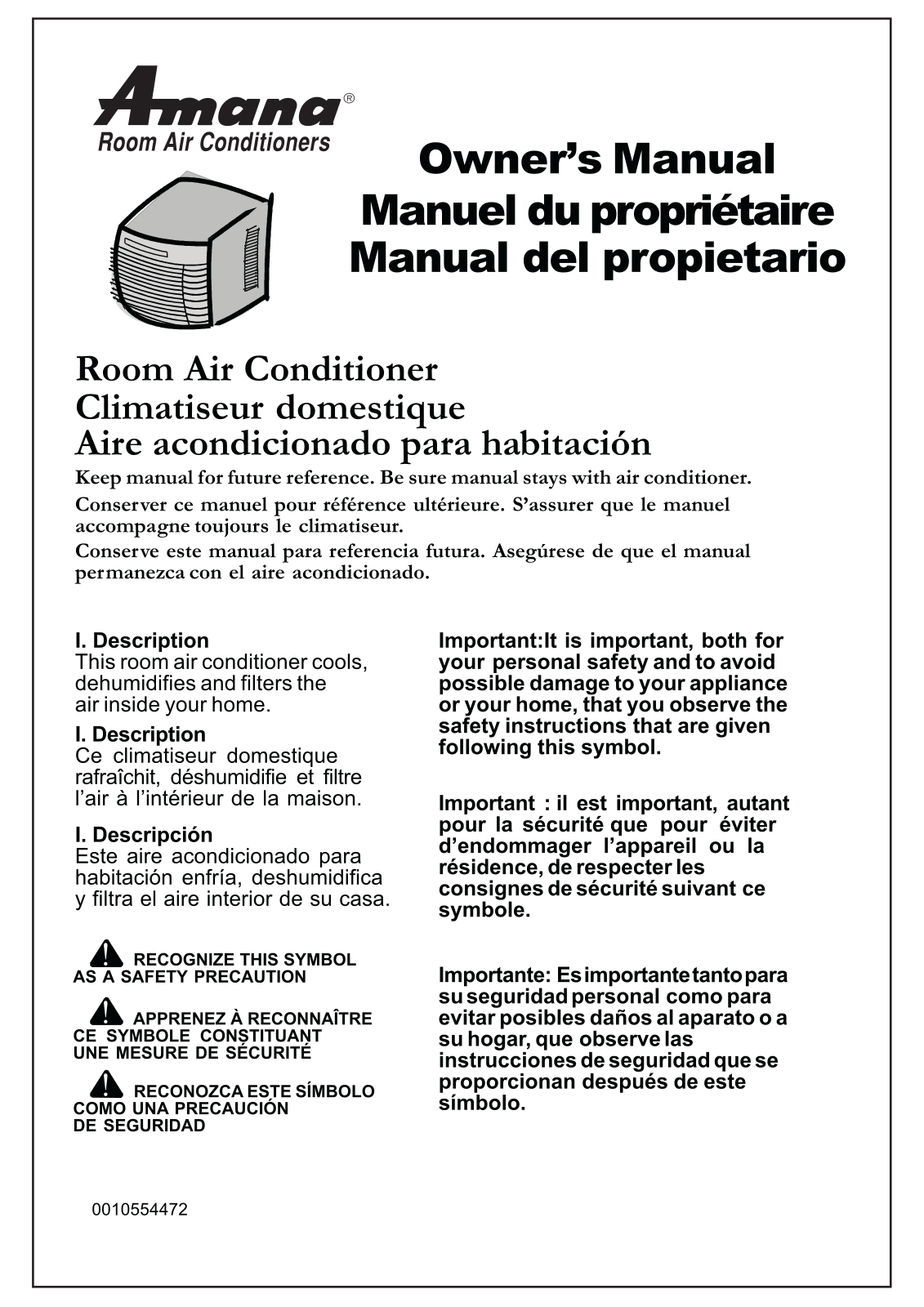 Haier Aca056r Owner's Manual