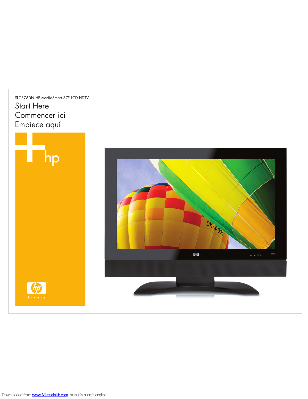 HP Pavilion SLC3760N, MediaSmart SLC3760N User Manual