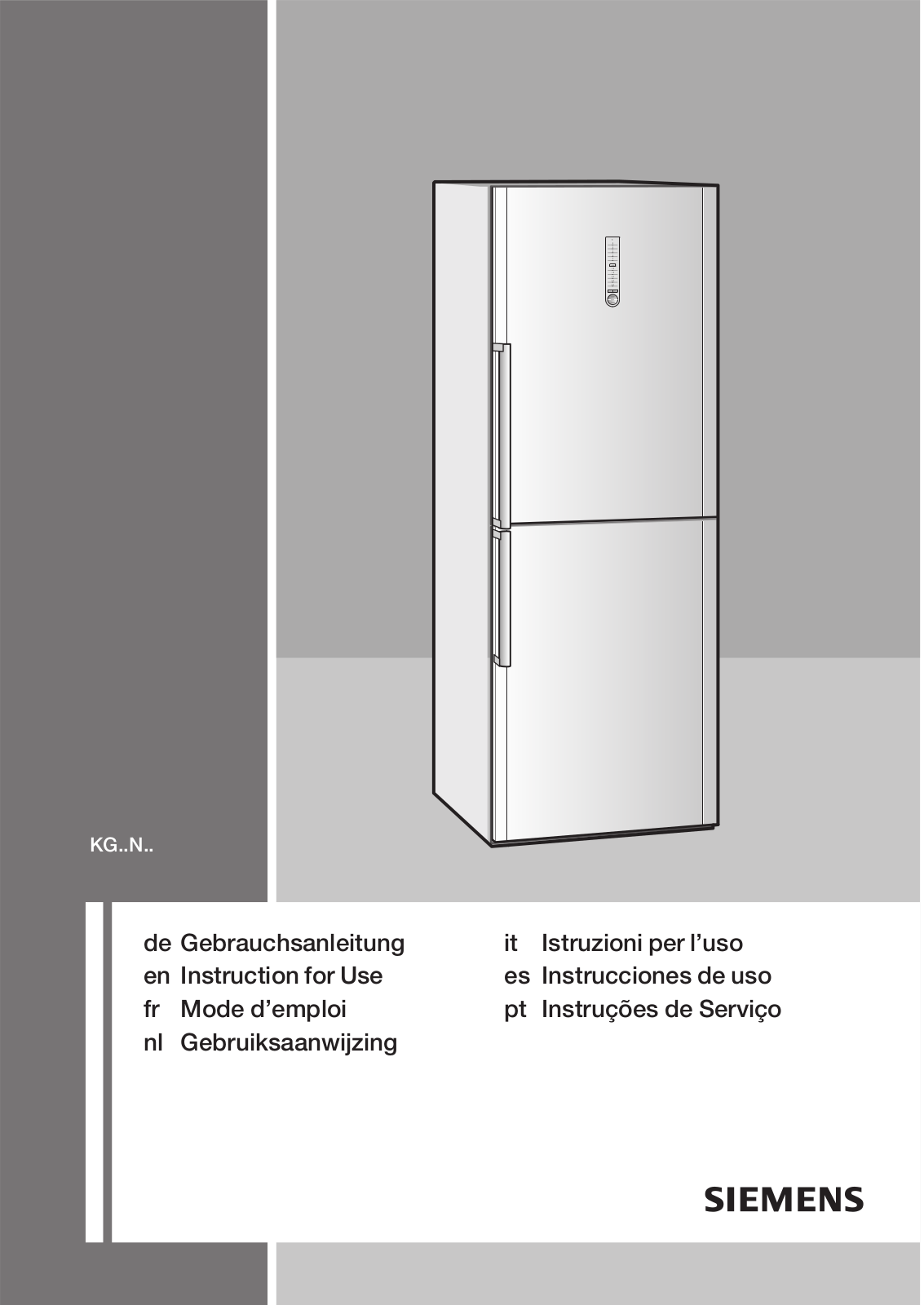 SIEMENS KG39NH70 User Manual