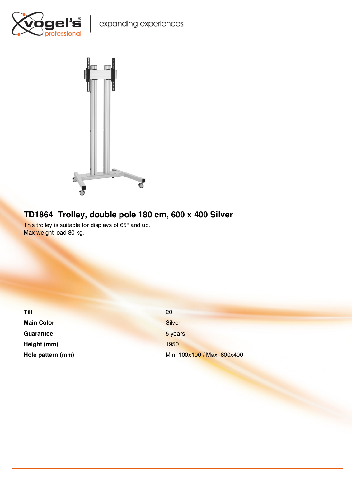 Vogel's TD1864 User Manual