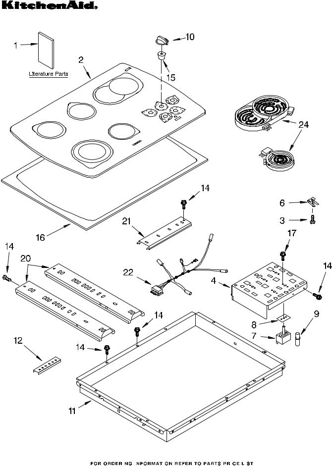 KitchenAid KECC567KWW1 Parts List