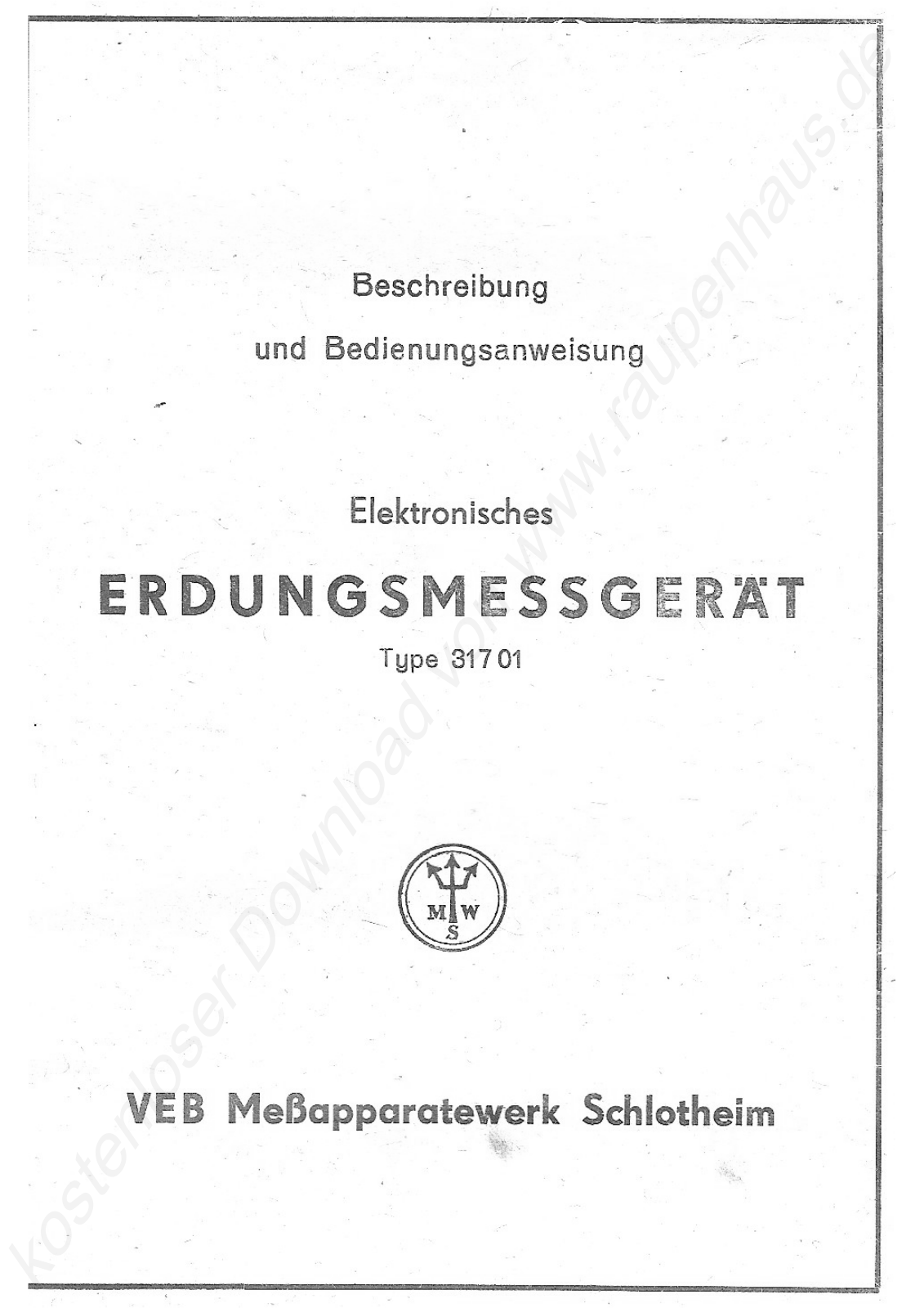 Inne Erdung User Manual