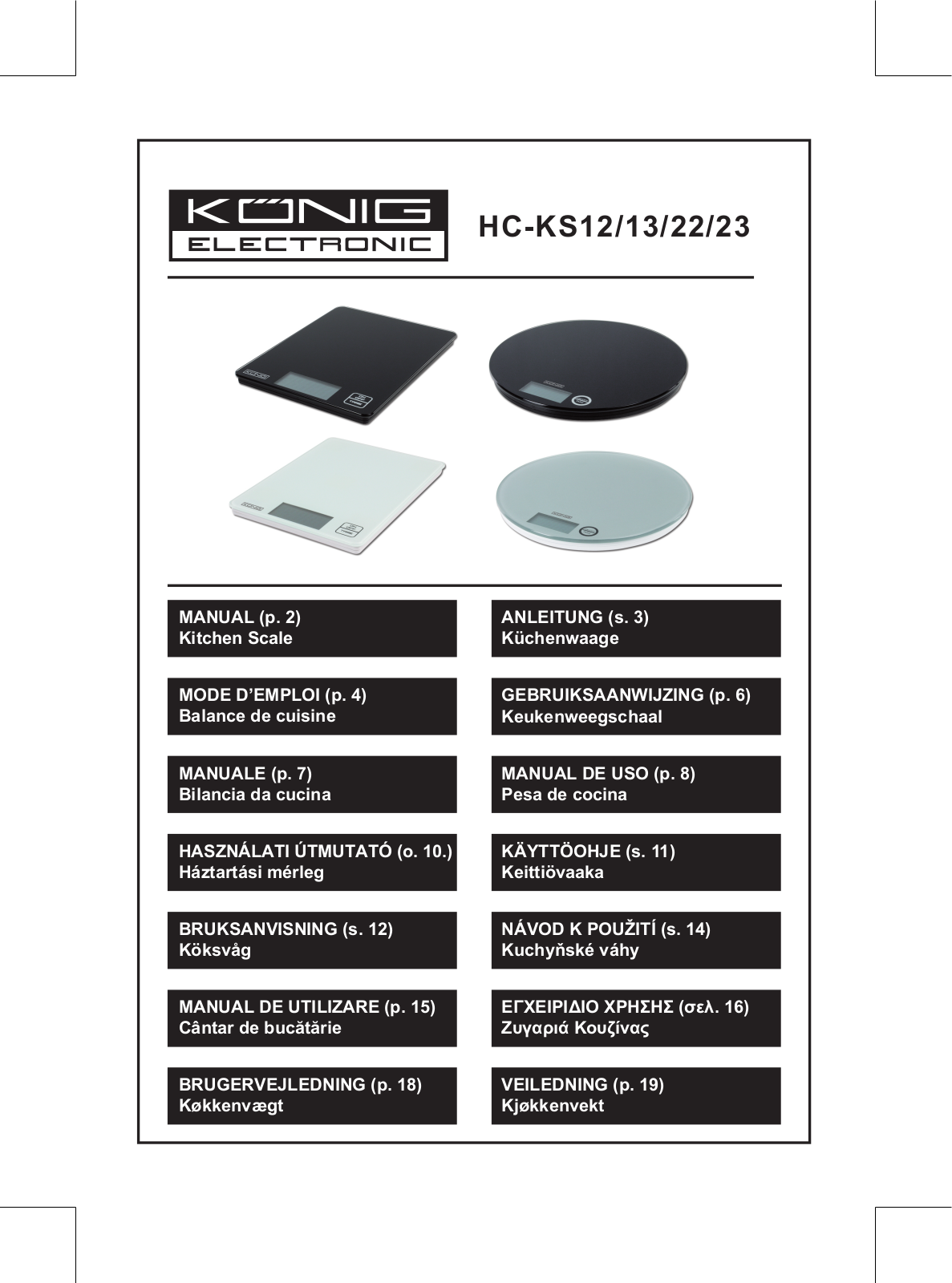 König HC-KS12 User Manual