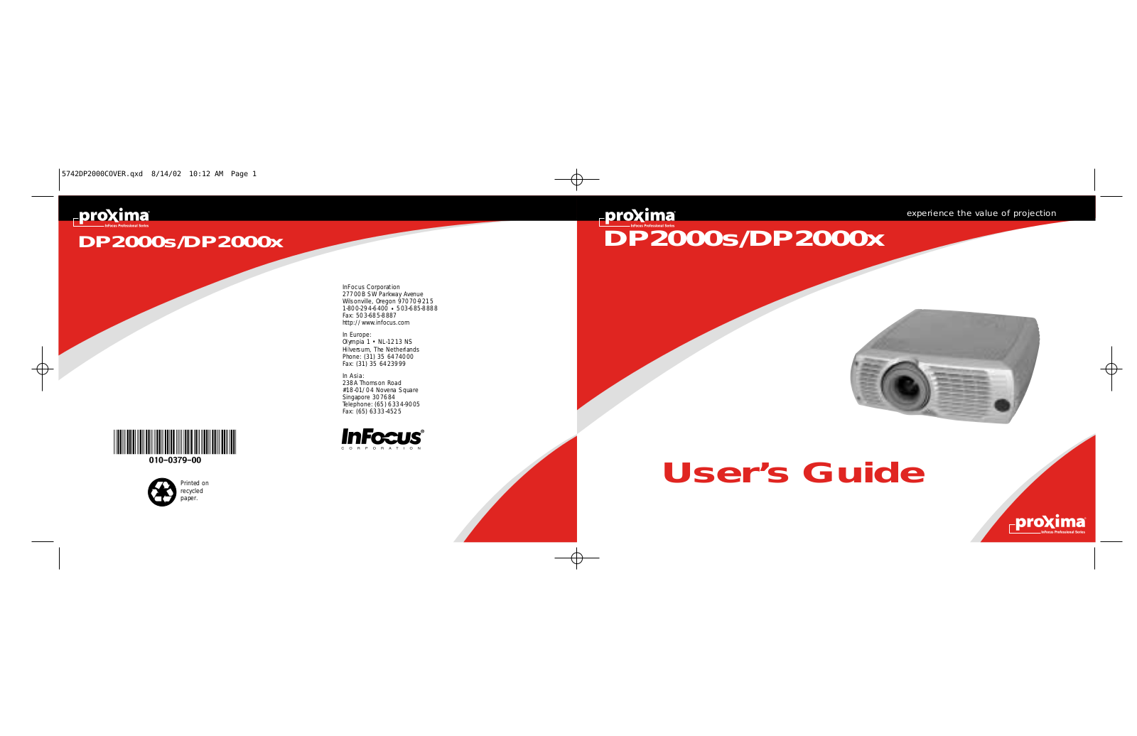 Ask Proxima DP2000X, DP2000s User Manual