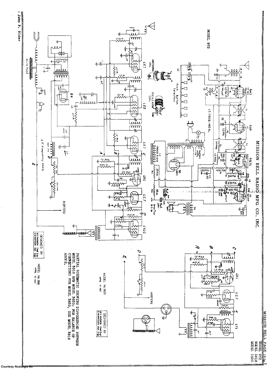 Mission Bell Radio 3818 Schematic - ManualMachine.com