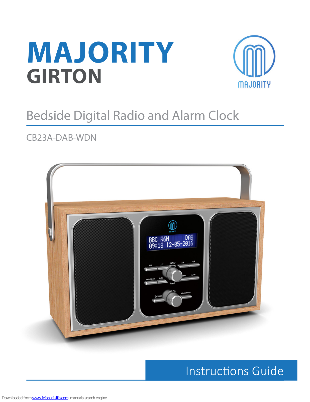 MAJORITY GIRTON, CB23A-DAB-WDN Instruction Manual