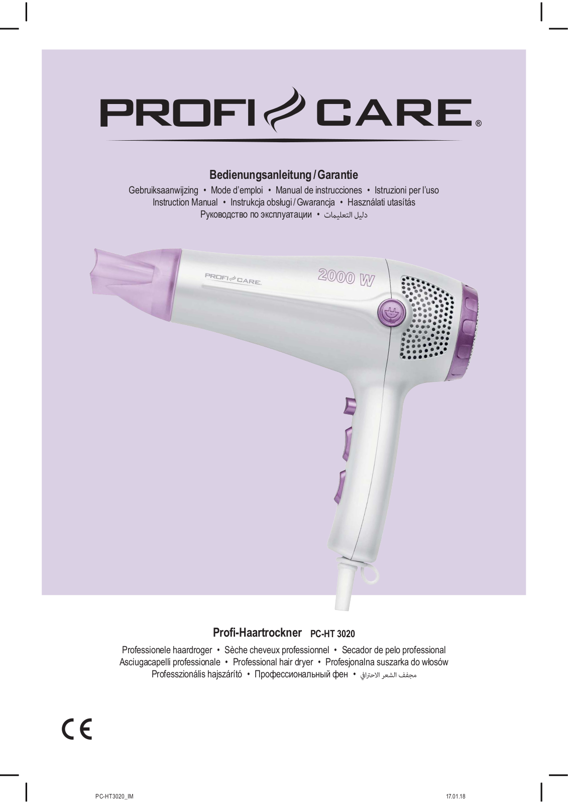 PROFICARE PC-HT 3020 User guide - ManualMachine.com