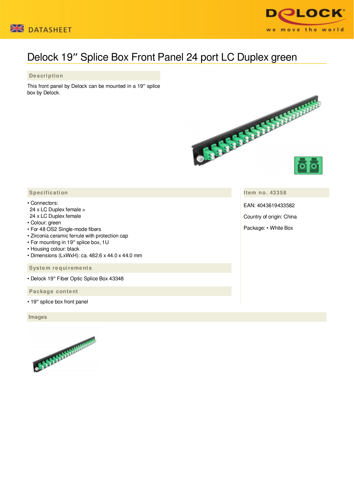 DELOCK 43358 Datasheet - ManualMachine.com