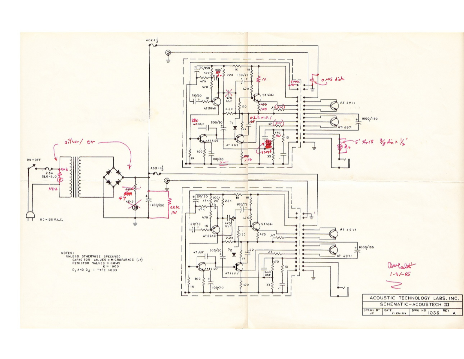 Acoustech Acoustech-X-pwr-sch3 Schematic 3 - ManualMachine.com