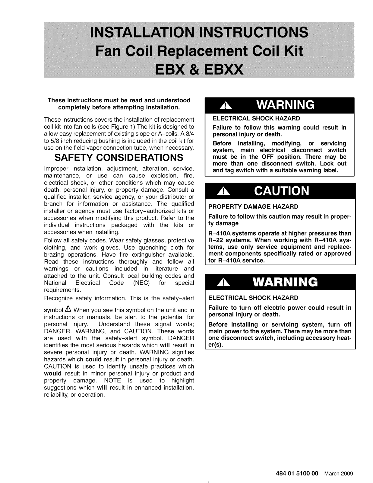 ICP EBX2400A1, EBX3600A1, EBX4800A1, EBX6000A1, EBXX2400A1 Installation Guide - ManualMachine.com
