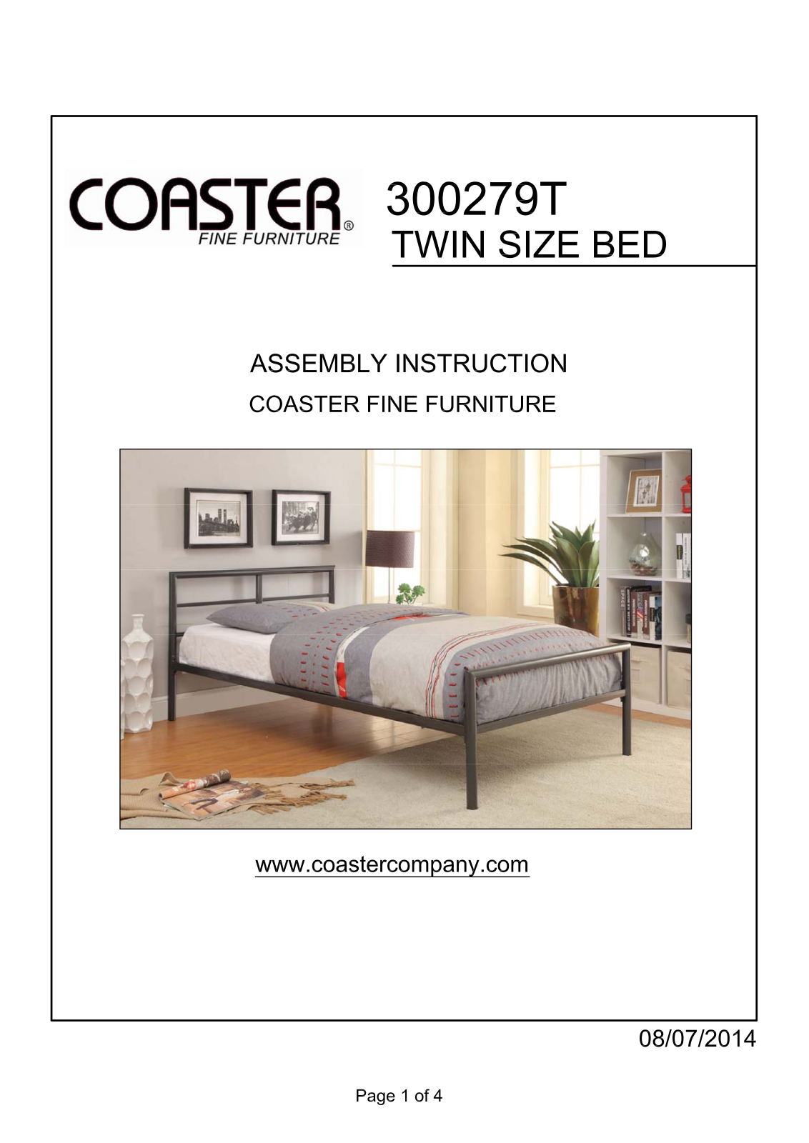 Coaster 300279T Assembly Guide