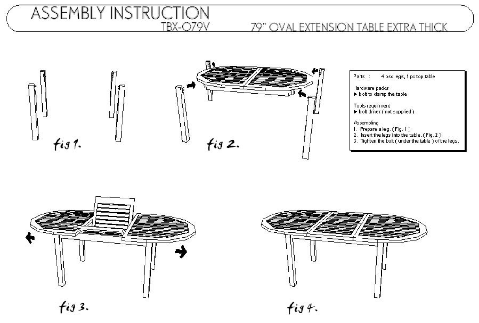 Anderson TBX079V Assembly Guide - ManualMachine.com