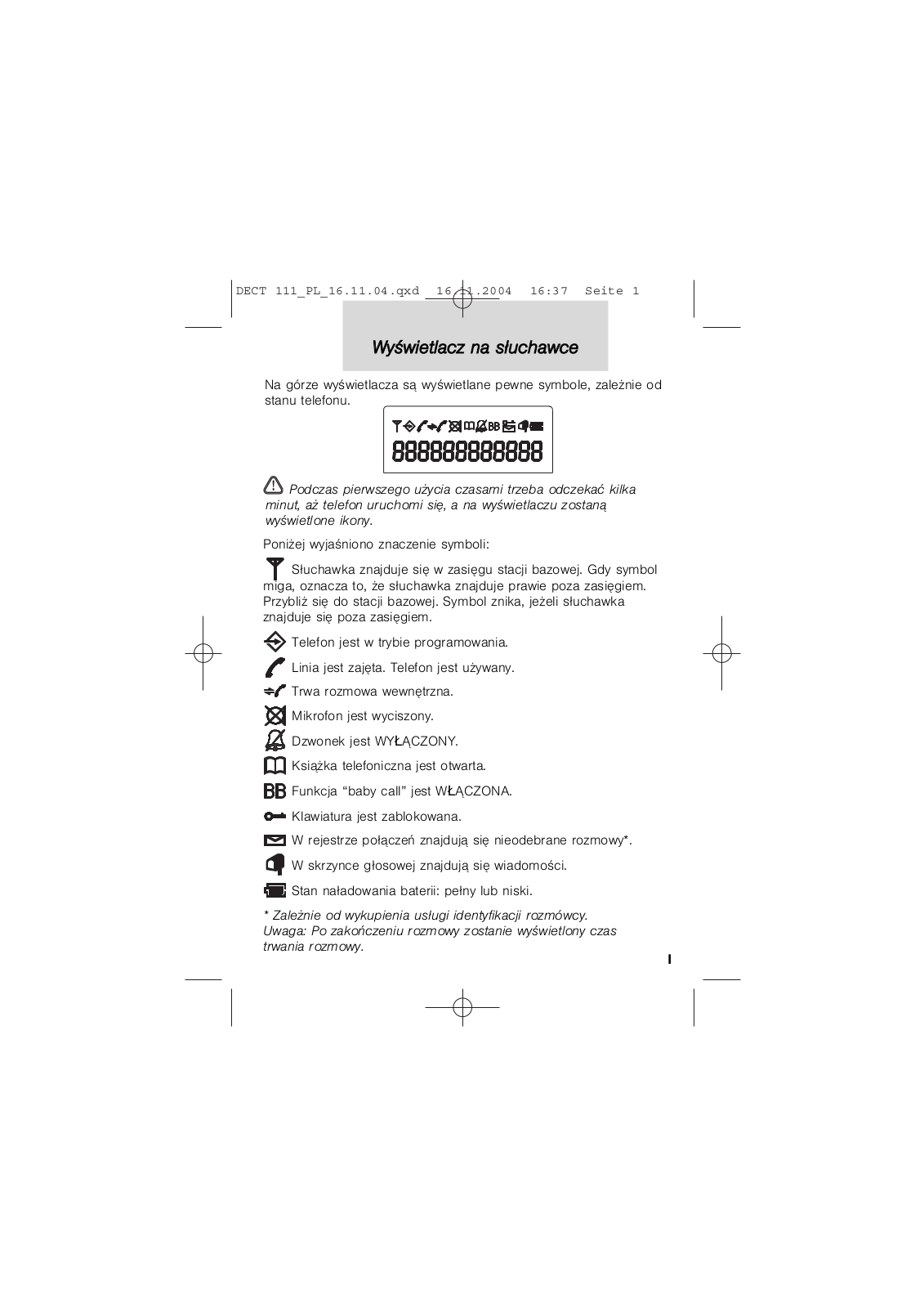 Philips DECT1111S/91 User Manual