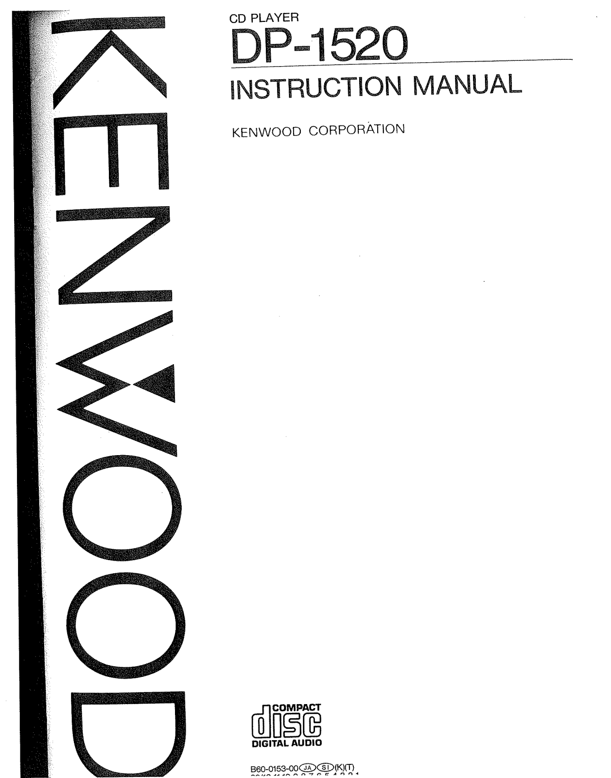 Kenwood DP-1520 Owner's Manual