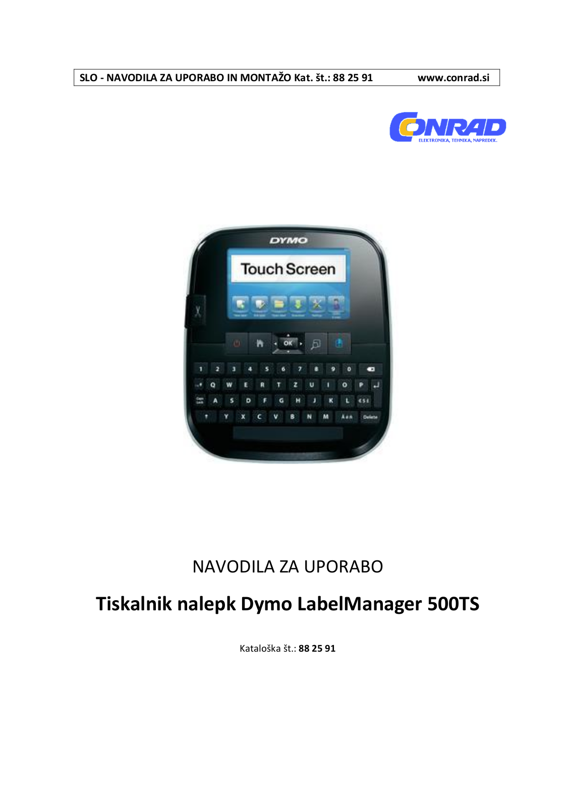 DYMO LabelManager 500TS User manual