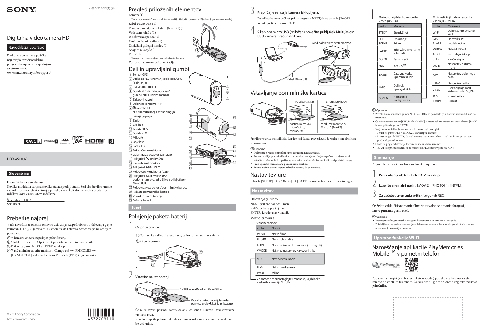 Sony HDR-AS100VB User Manual