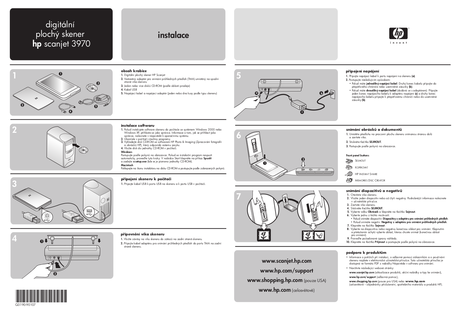 Hp SCANJET 3970 User Manual