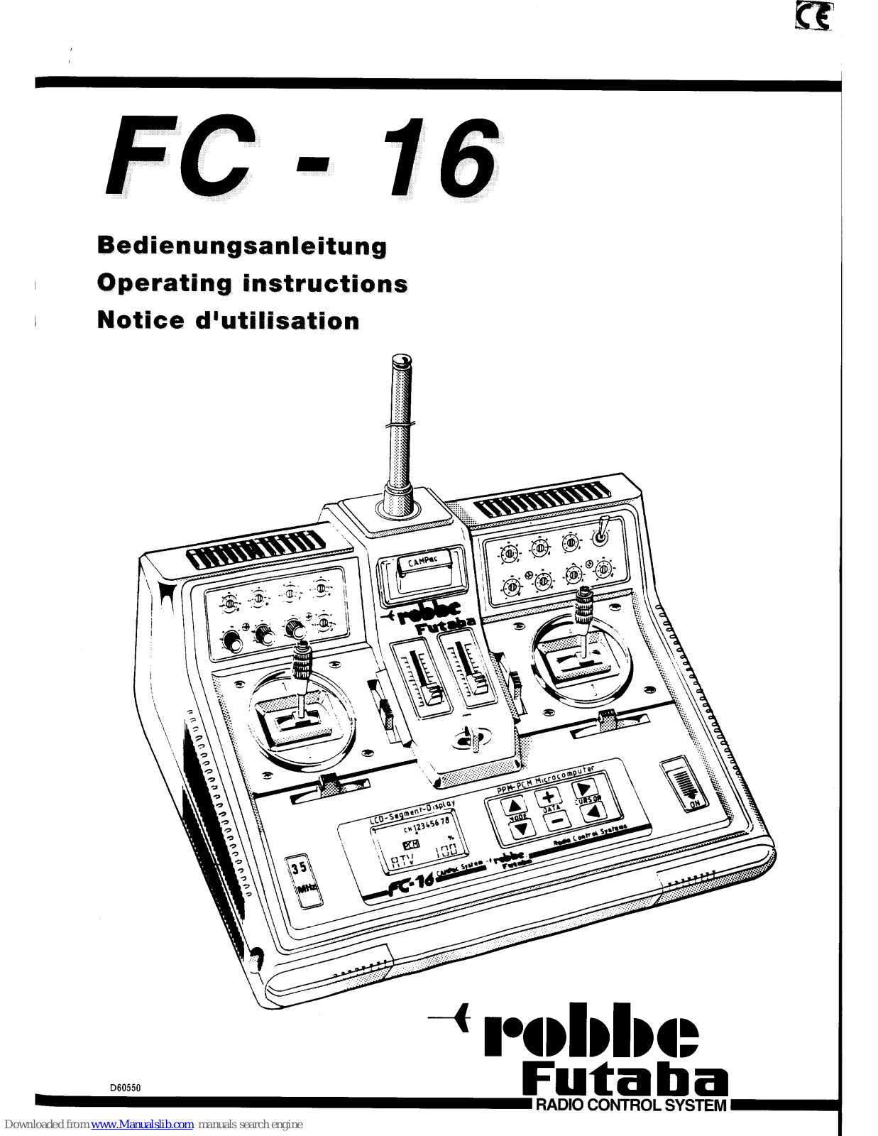 ROBBE-Futaba fc16 Operating Instruction